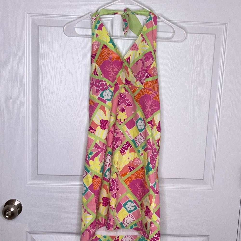 Lilly Pulitzer Monkey Print Dress Girls size 12